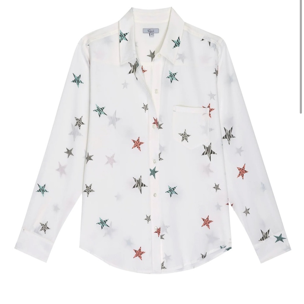 Rails Kate Shirt in White Animal Stars